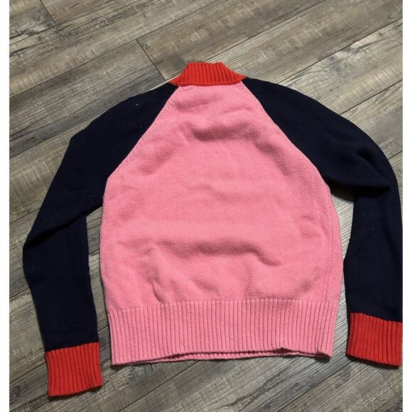 Boden Flora Sweater Wool Cashmere Blend Color Block Preppy Academia Comfy Cozy M - Picture 2 of 9